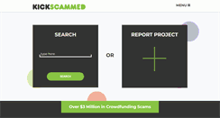 Desktop Screenshot of kickscammed.com